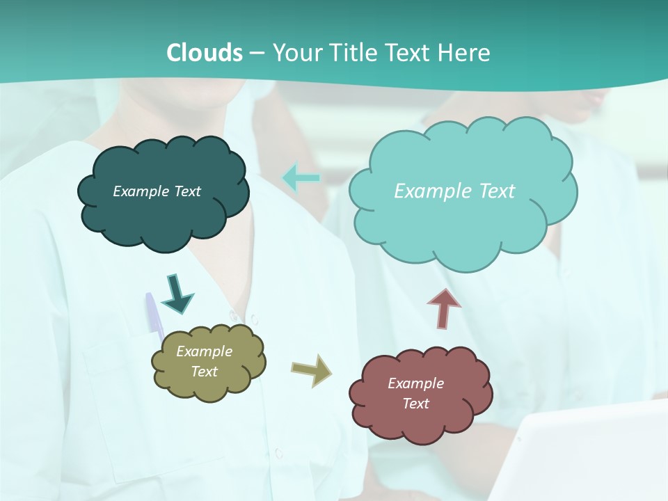 Working Smiling Smock PowerPoint Template