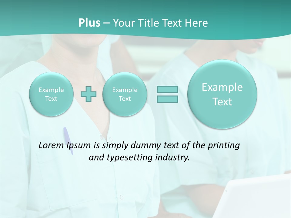 Working Smiling Smock PowerPoint Template