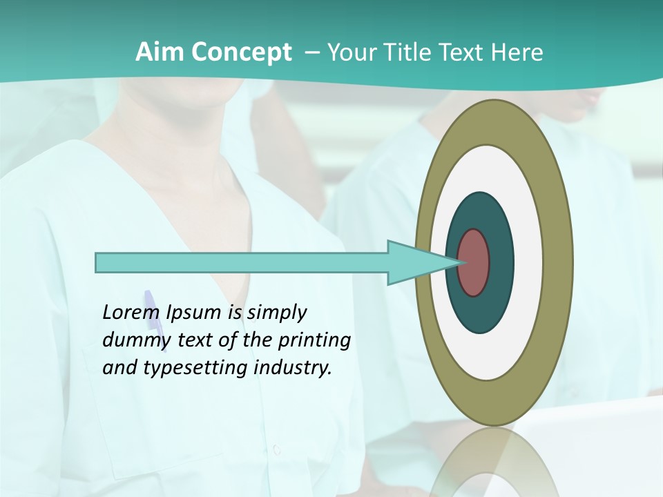 Working Smiling Smock PowerPoint Template