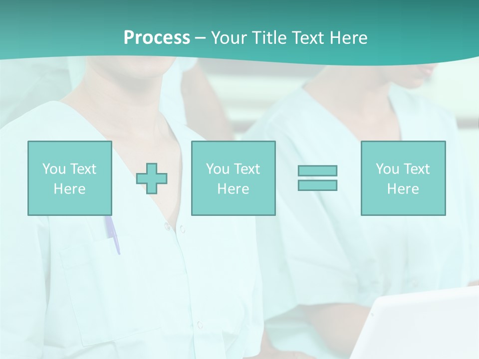 Working Smiling Smock PowerPoint Template