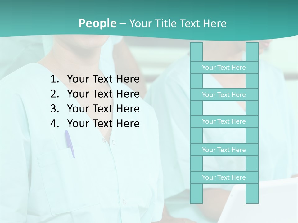 Working Smiling Smock PowerPoint Template