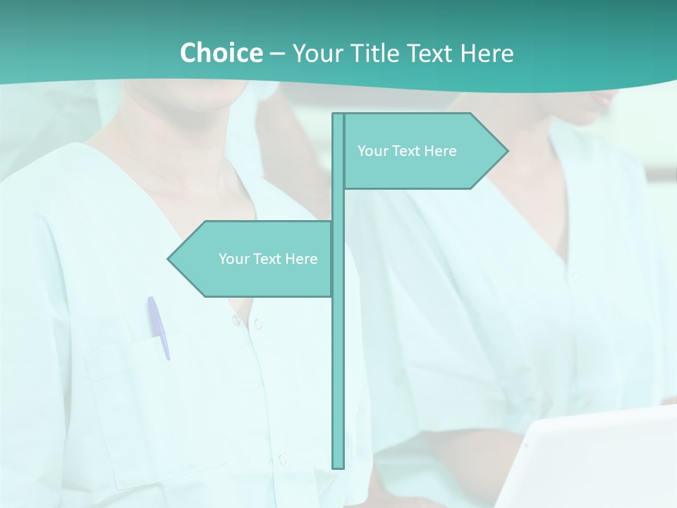 Working Smiling Smock PowerPoint Template