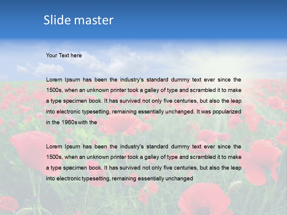 Landscape Close Up Beautiful PowerPoint Template