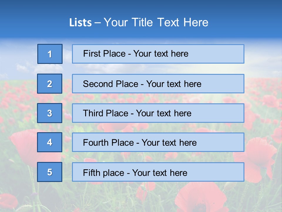 Landscape Close Up Beautiful PowerPoint Template