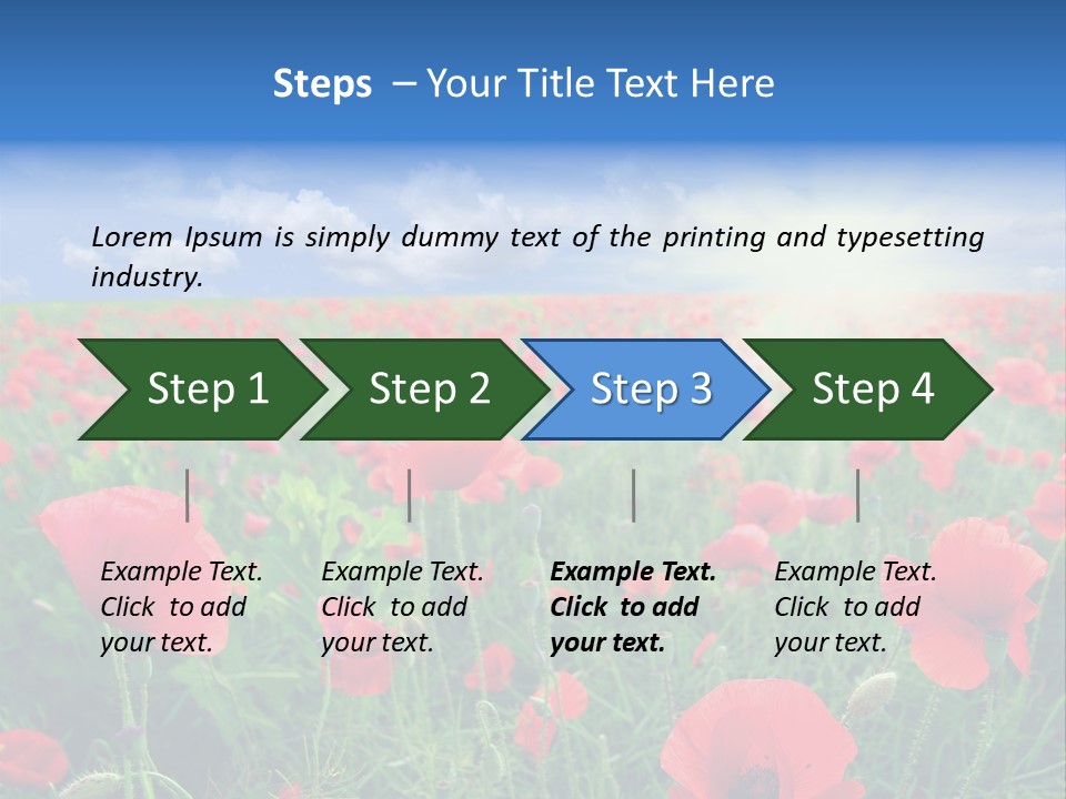 Landscape Close Up Beautiful PowerPoint Template