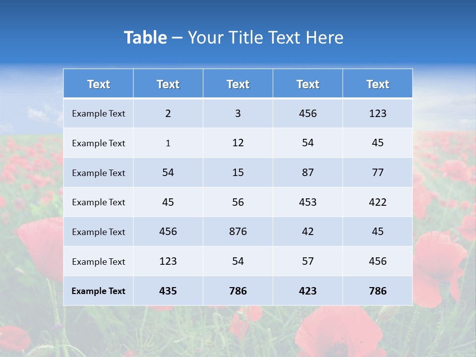 Landscape Close Up Beautiful PowerPoint Template