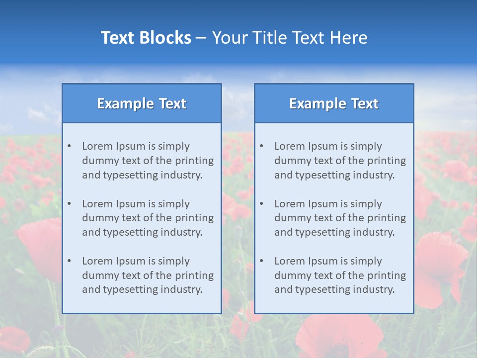 Landscape Close Up Beautiful PowerPoint Template