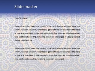 Morocco Traditional Tile PowerPoint Template