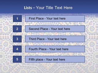 Morocco Traditional Tile PowerPoint Template