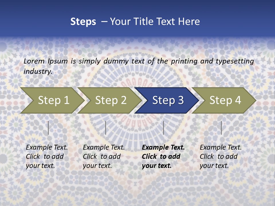 Morocco Traditional Tile PowerPoint Template