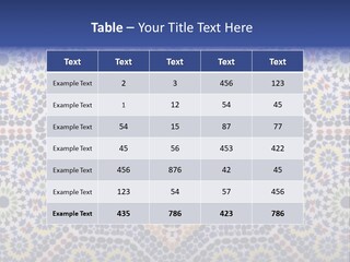 Morocco Traditional Tile PowerPoint Template