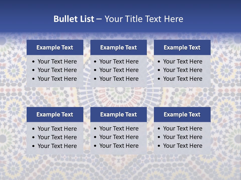 Morocco Traditional Tile PowerPoint Template