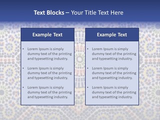 Morocco Traditional Tile PowerPoint Template
