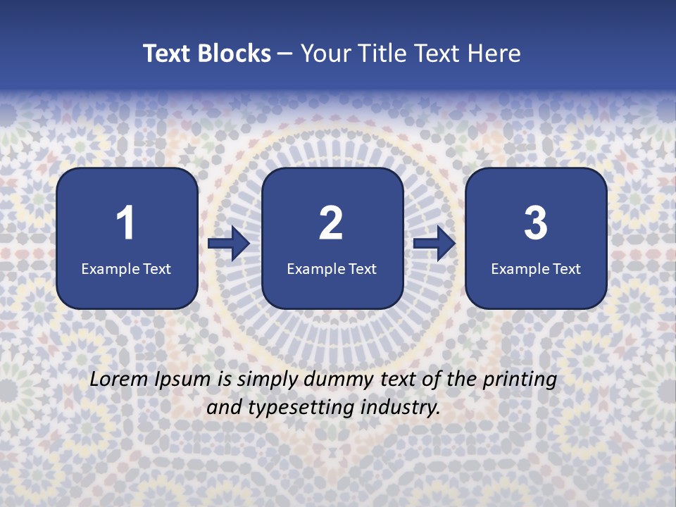 Morocco Traditional Tile PowerPoint Template