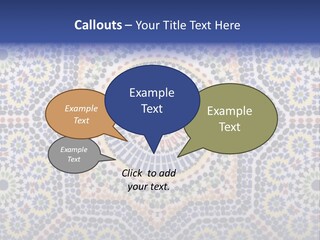 Morocco Traditional Tile PowerPoint Template
