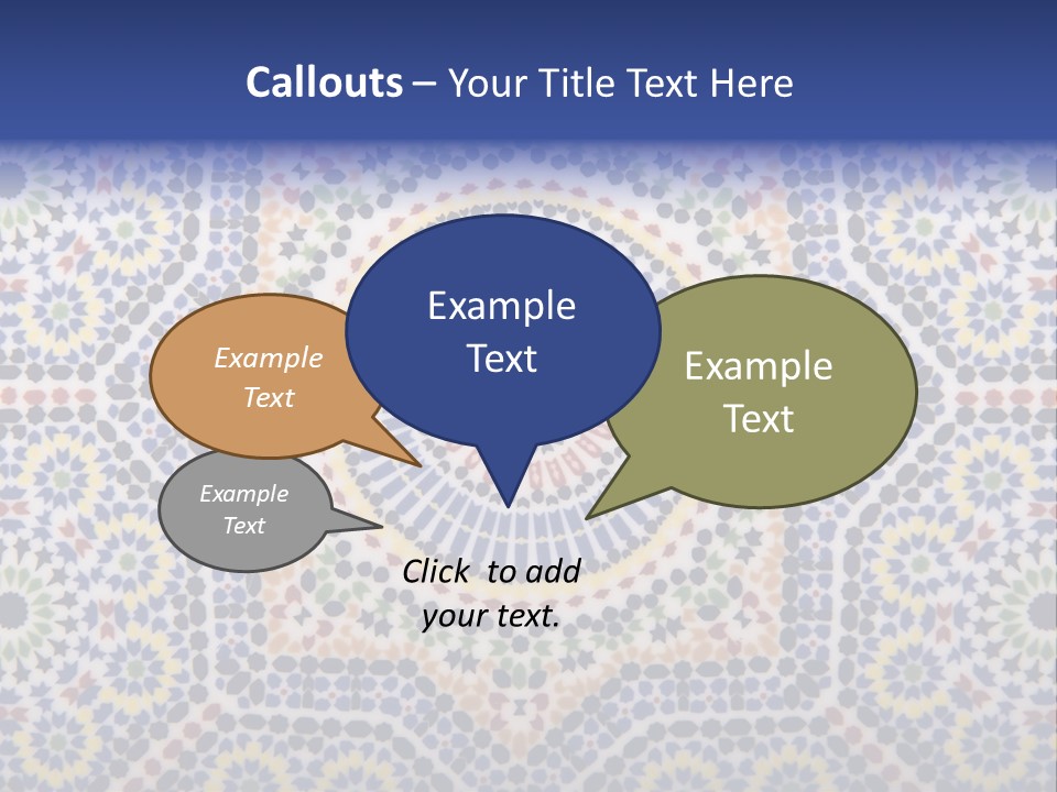 Morocco Traditional Tile PowerPoint Template