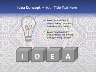Morocco Traditional Tile PowerPoint Template