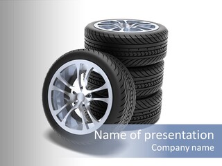 Hoop Tread Isolated PowerPoint Template