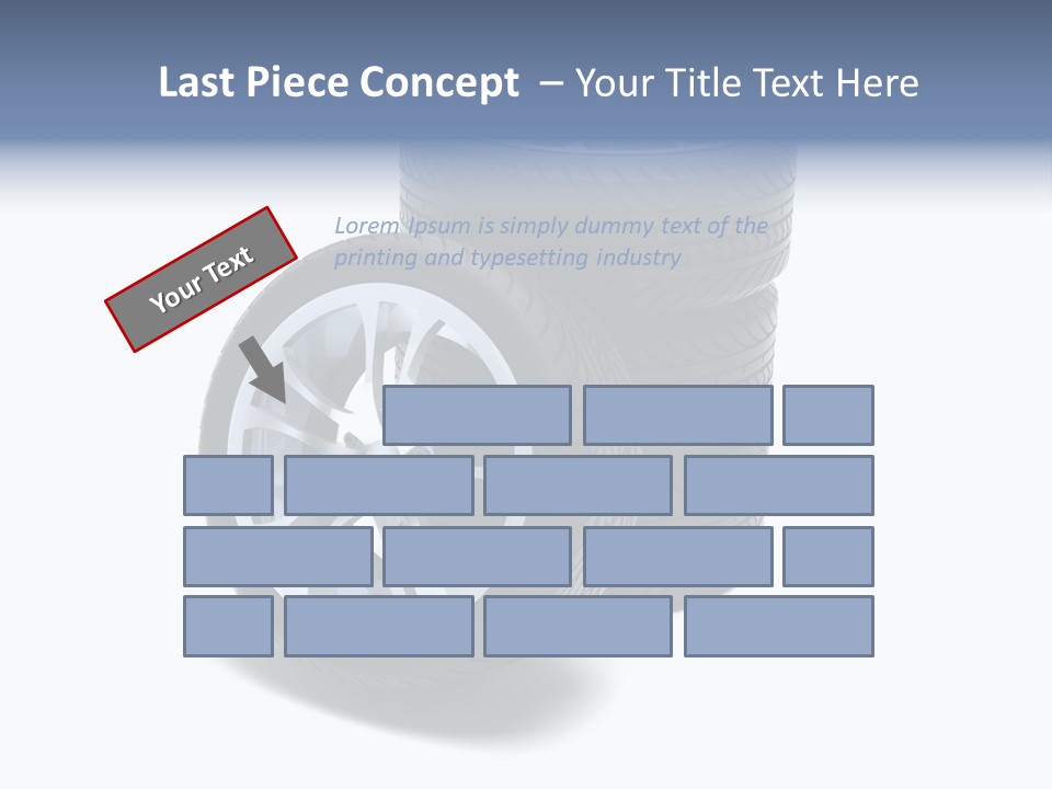 Hoop Tread Isolated PowerPoint Template