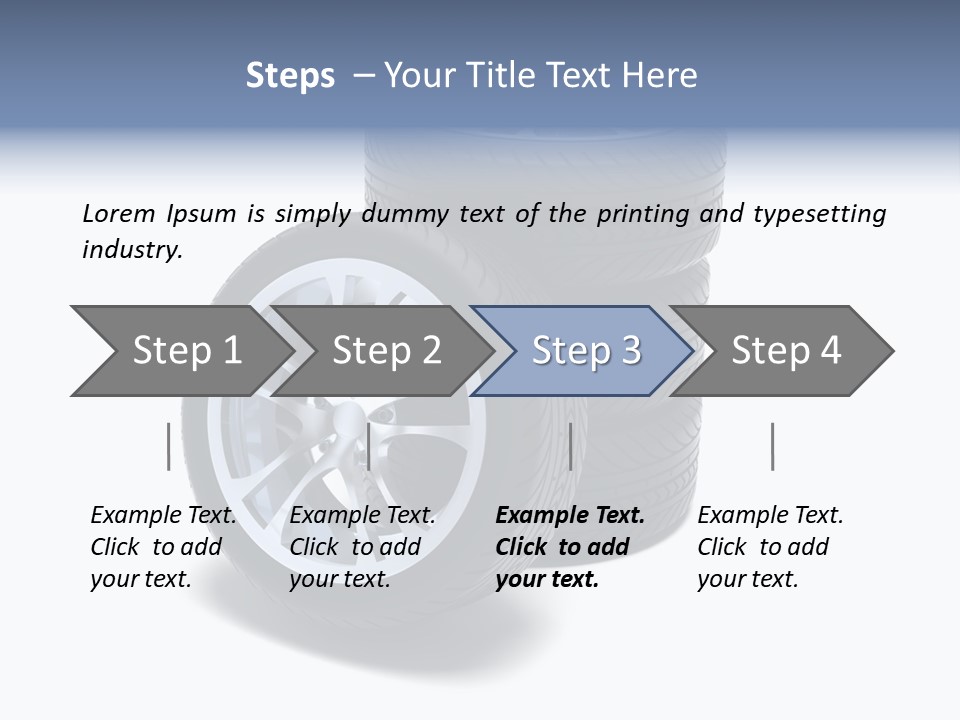Hoop Tread Isolated PowerPoint Template