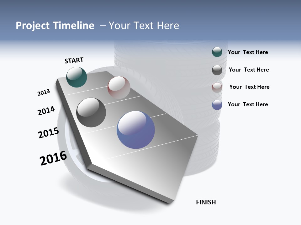 Hoop Tread Isolated PowerPoint Template