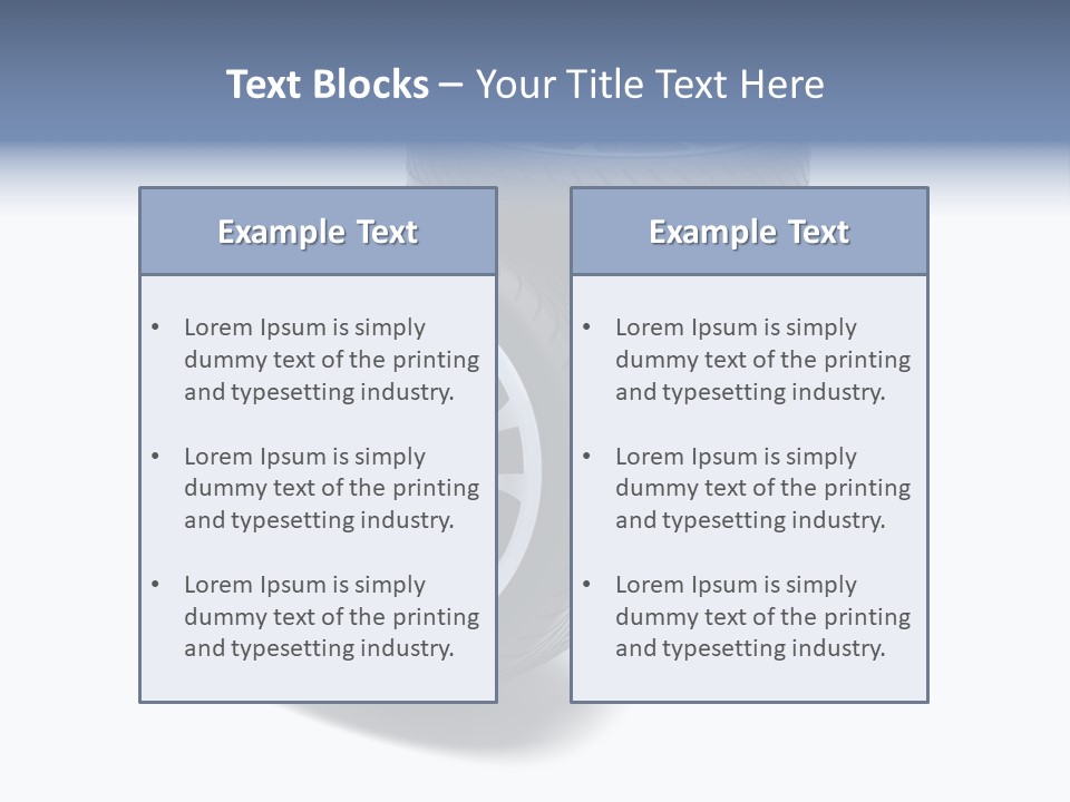 Hoop Tread Isolated PowerPoint Template