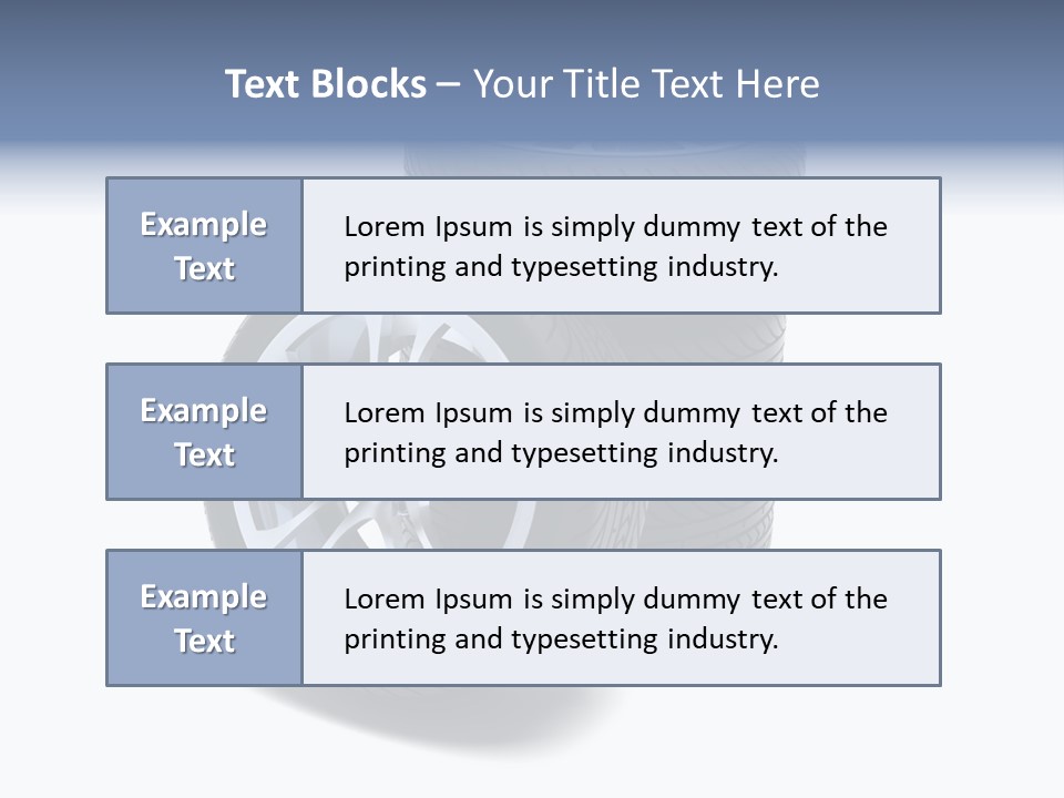 Hoop Tread Isolated PowerPoint Template