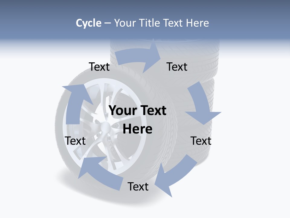 Hoop Tread Isolated PowerPoint Template