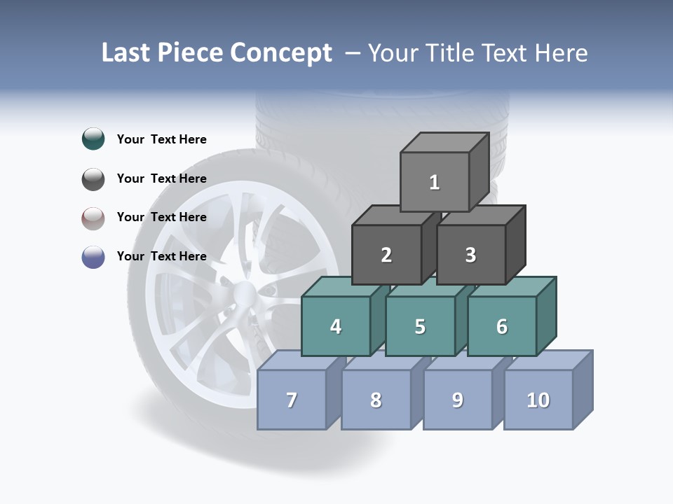 Hoop Tread Isolated PowerPoint Template