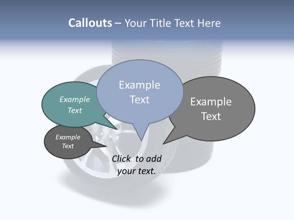 Hoop Tread Isolated PowerPoint Template