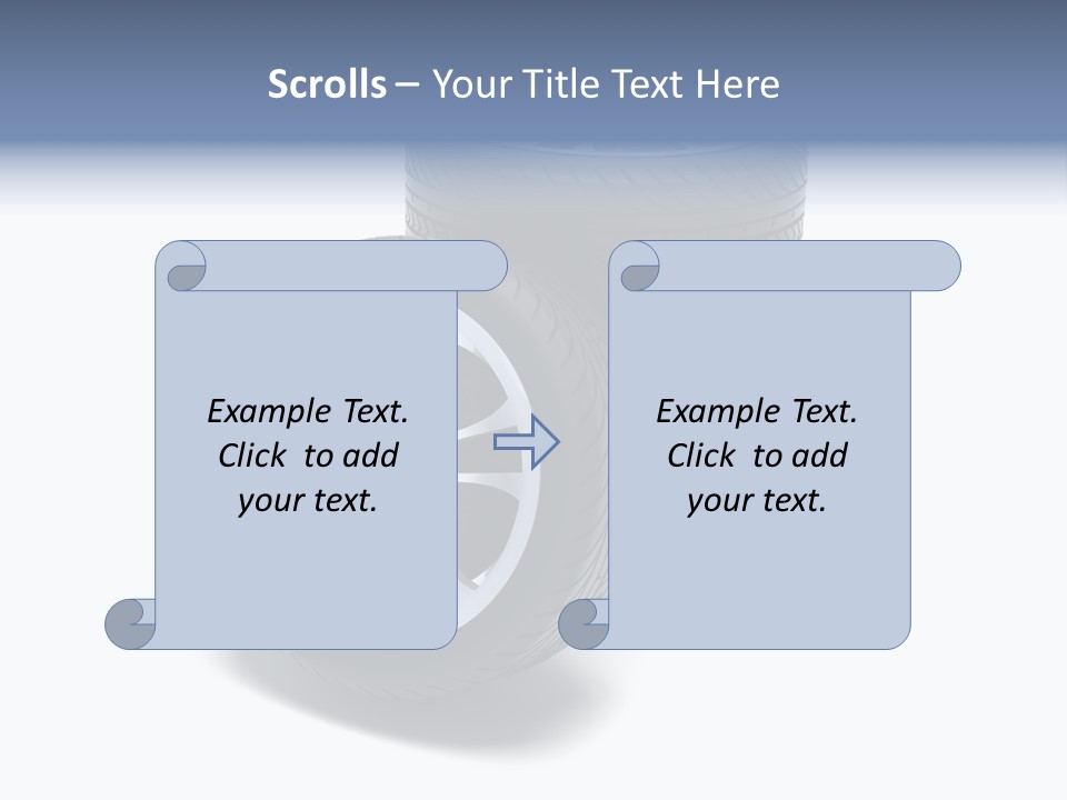 Hoop Tread Isolated PowerPoint Template
