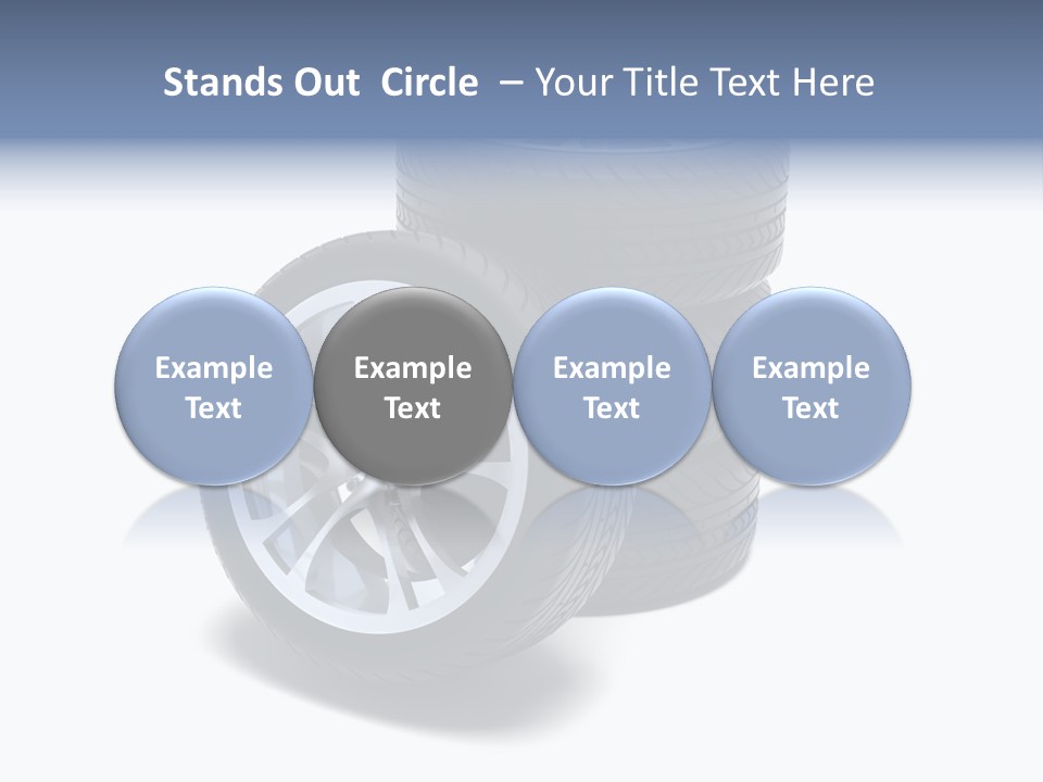 Hoop Tread Isolated PowerPoint Template