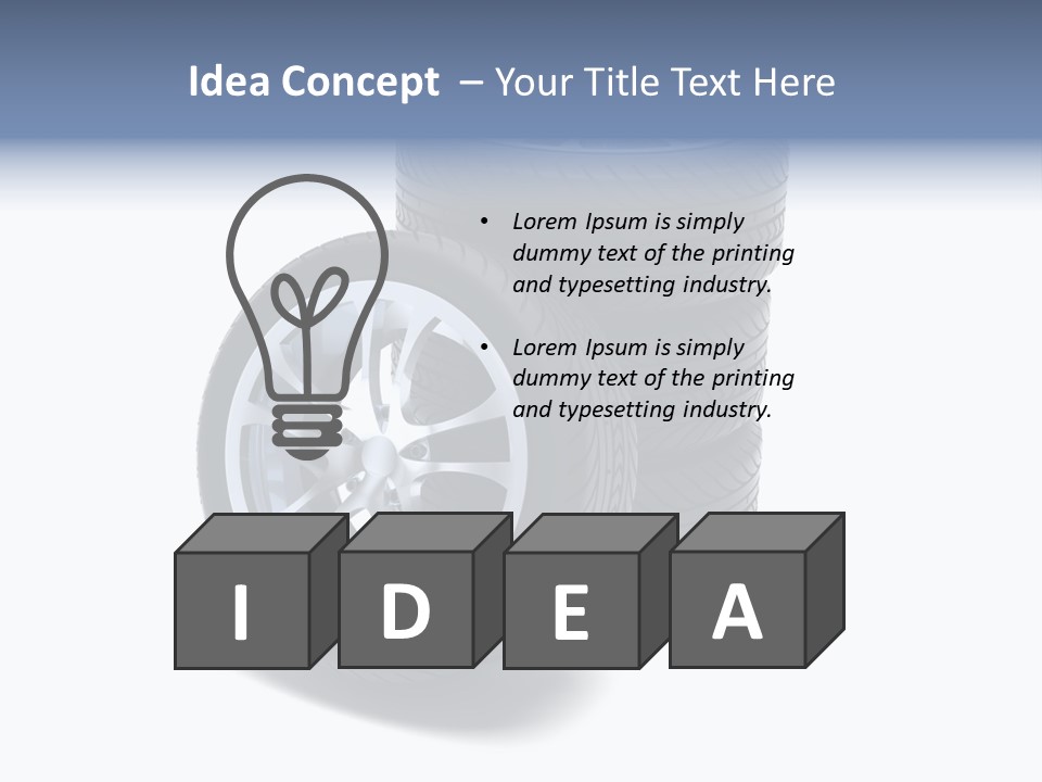 Hoop Tread Isolated PowerPoint Template