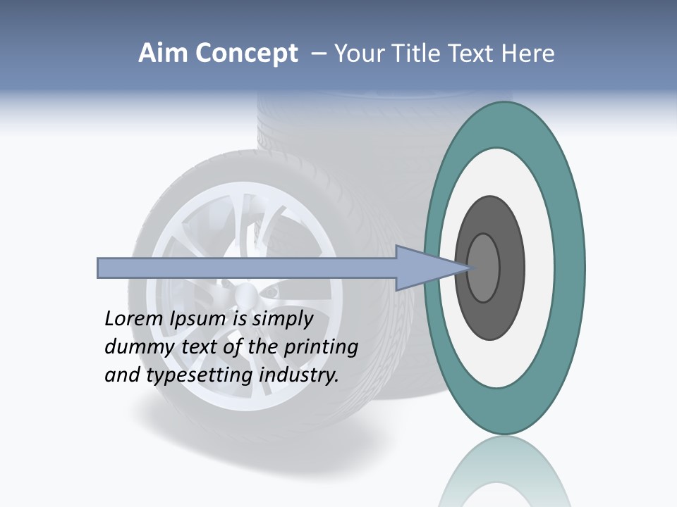 Hoop Tread Isolated PowerPoint Template