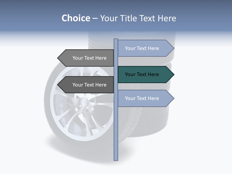 Hoop Tread Isolated PowerPoint Template