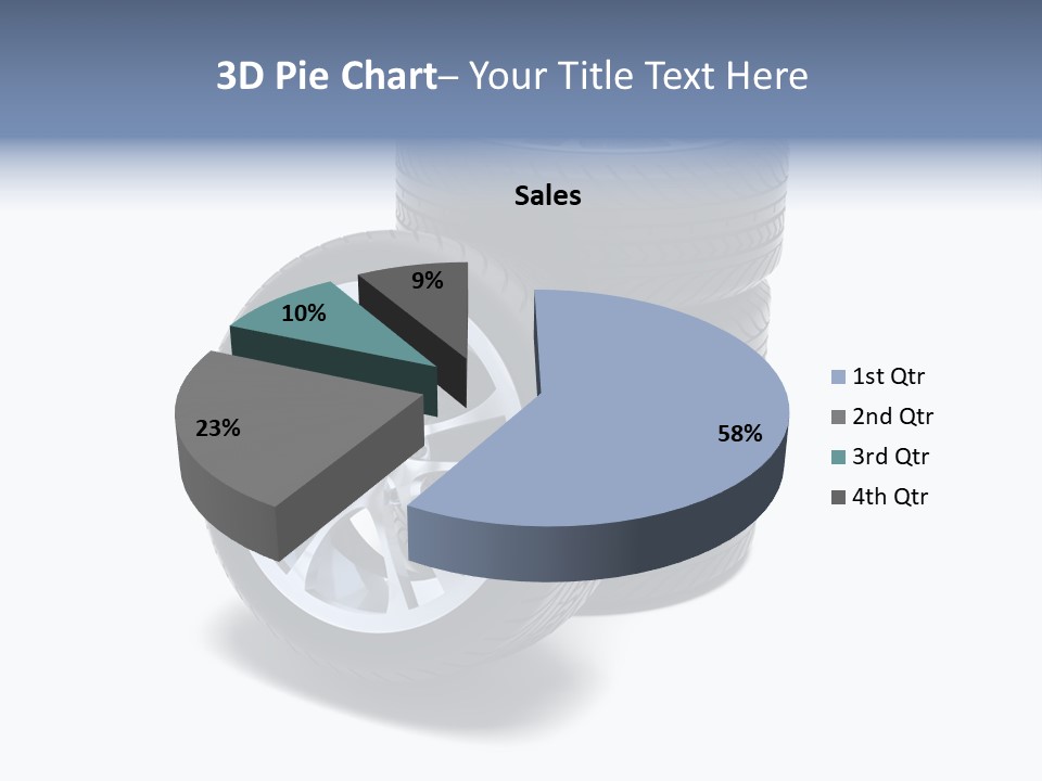 Hoop Tread Isolated PowerPoint Template