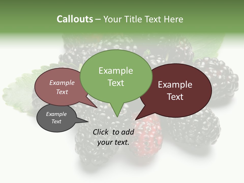 Group Food Vegetarian PowerPoint Template