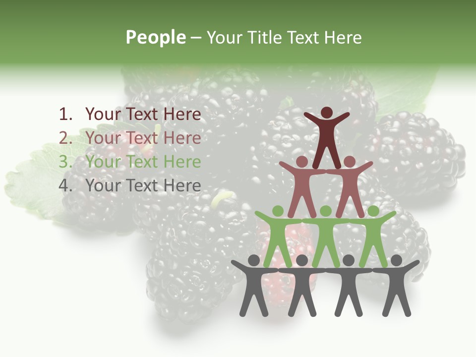 Group Food Vegetarian PowerPoint Template