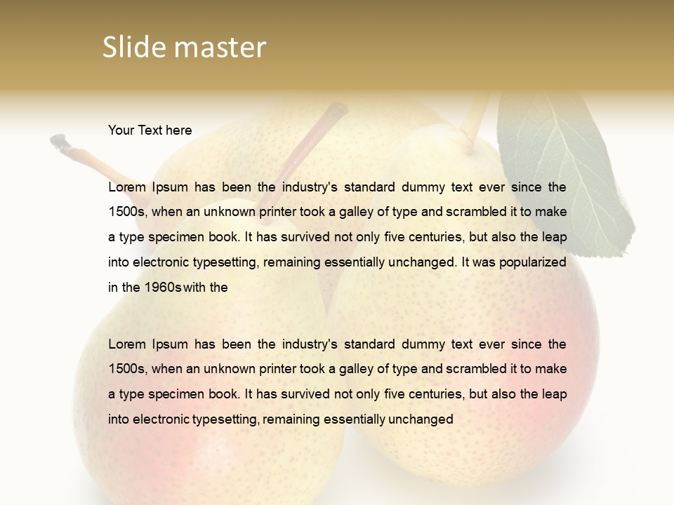 Nutrition Tasty Fruit PowerPoint Template