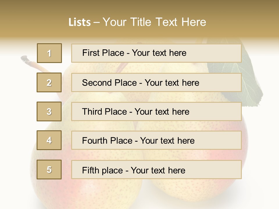 Nutrition Tasty Fruit PowerPoint Template