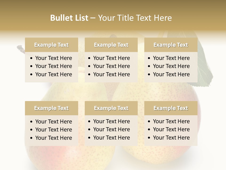 Nutrition Tasty Fruit PowerPoint Template