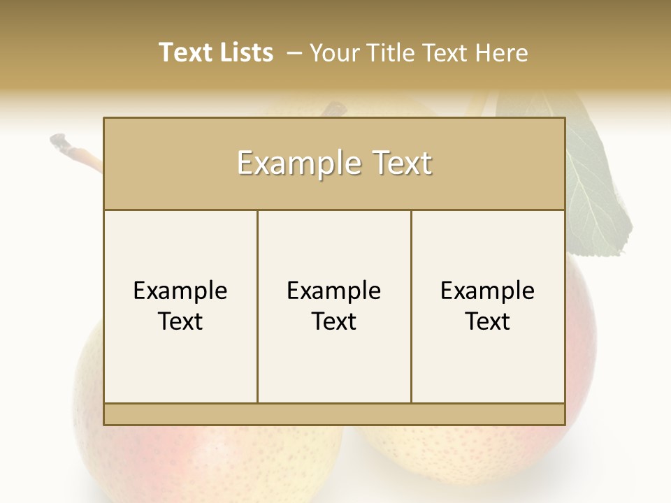 Nutrition Tasty Fruit PowerPoint Template