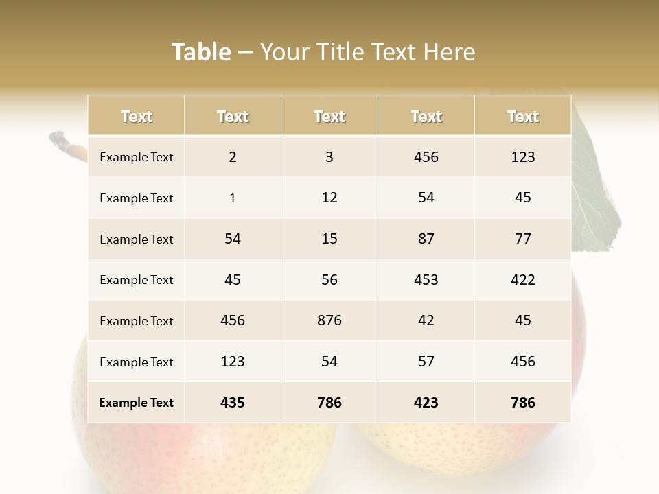 Food Healthy Organic PowerPoint Template