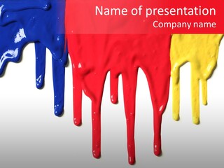 Primary Multicolored Art PowerPoint Template