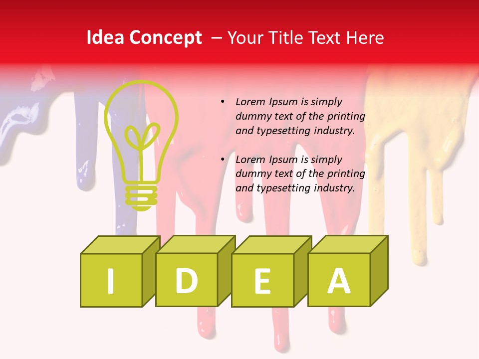 Primary Multicolored Art PowerPoint Template