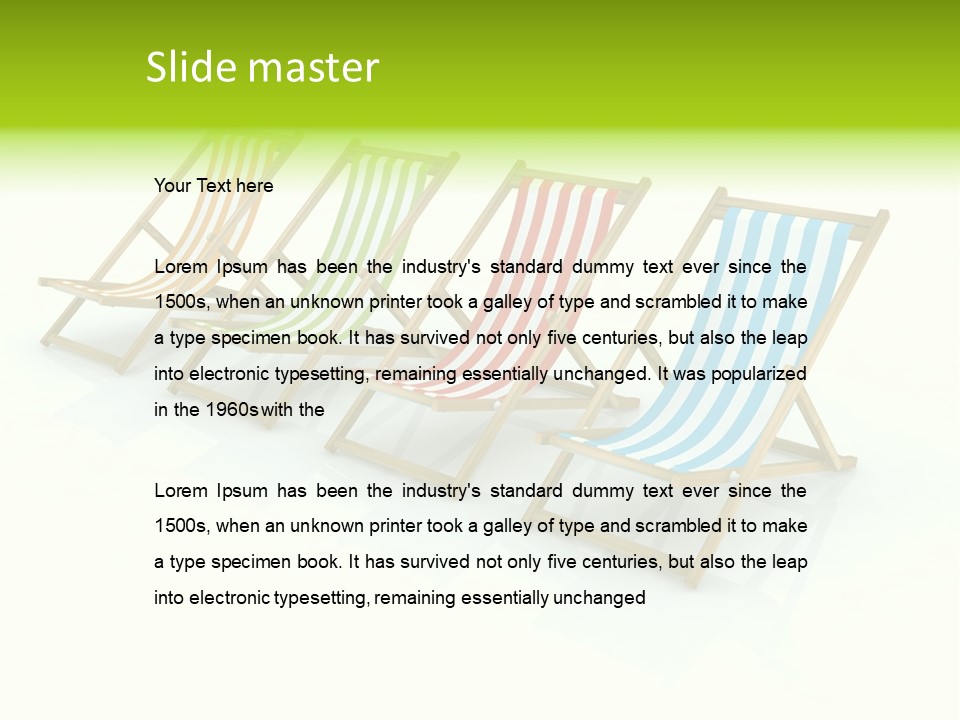 Line Wood Cloth PowerPoint Template