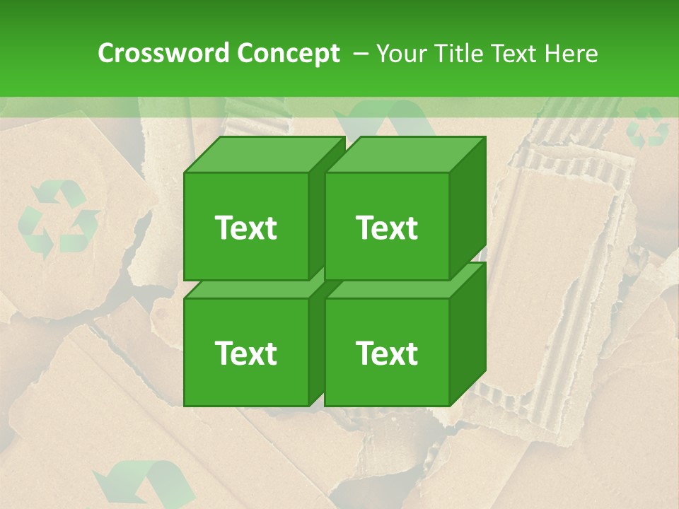 Trash Cardboard Mash PowerPoint Template