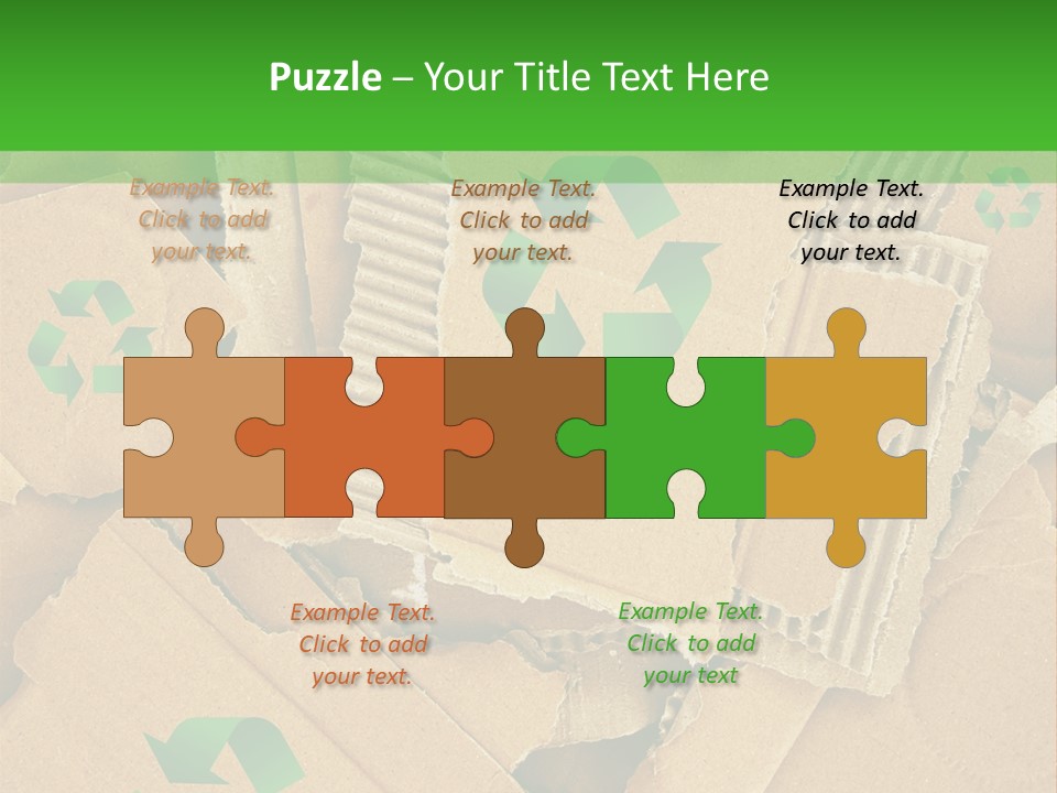 Trash Cardboard Mash PowerPoint Template