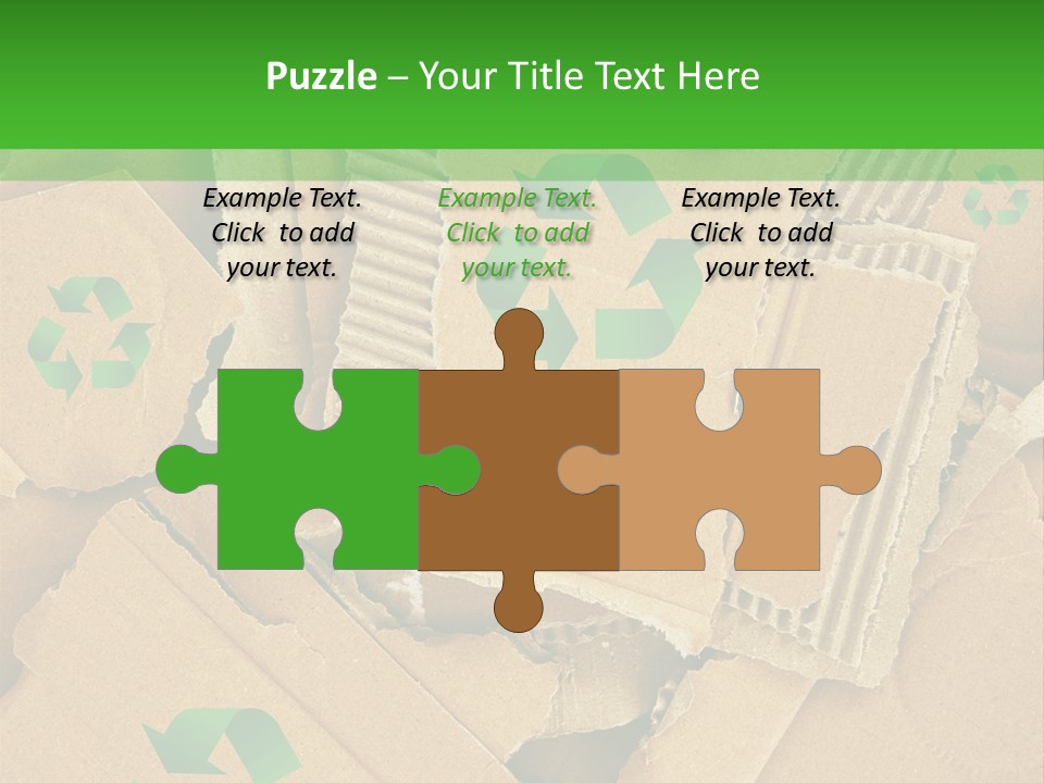 Trash Cardboard Mash PowerPoint Template