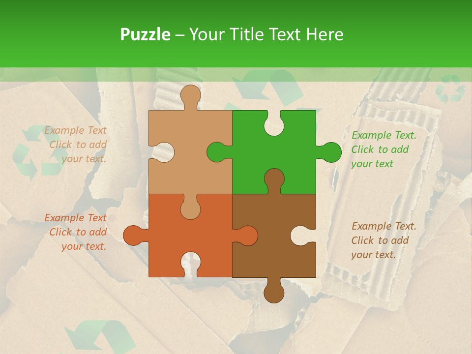 Trash Cardboard Mash PowerPoint Template